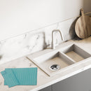 2 Pk Basketweave Microfibre Dish Drying Mat