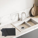 2 Pk Basketweave Microfibre Dish Drying Mat