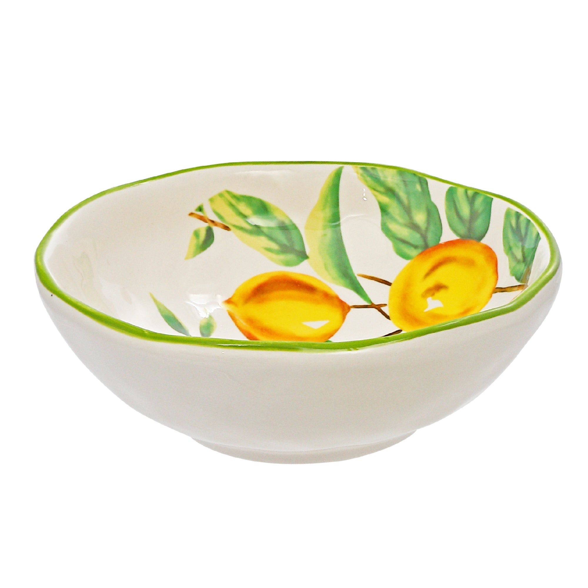 Ceramic Lemon Bowl - Set of 2 Decorative Kitchen Serving Bowls