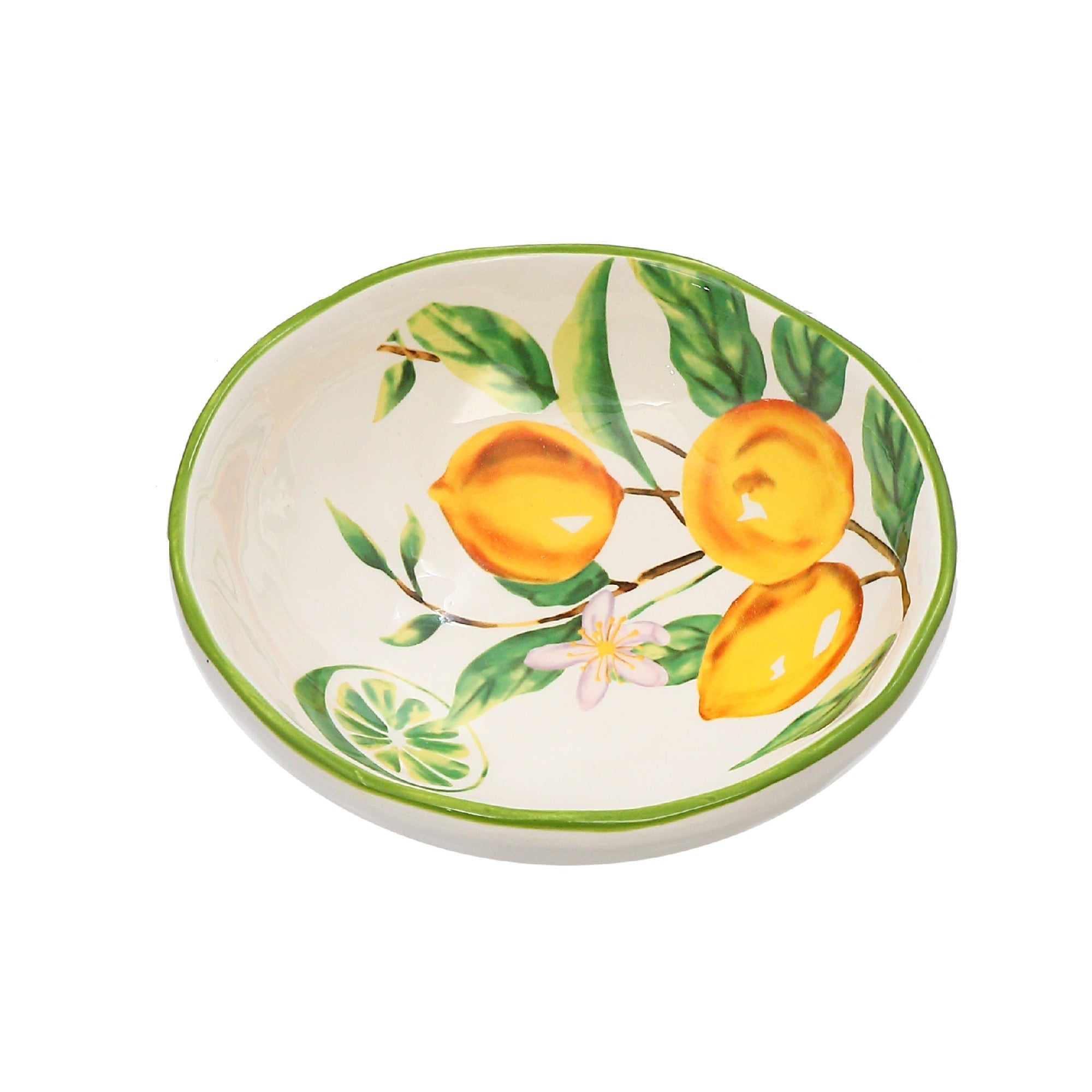 Ceramic Lemon Bowl - Set of 2 Decorative Kitchen Serving Bowls