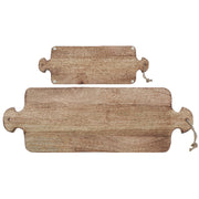 Custom Mango Wood Double Handle Cutting Board, Rustic Wood Serving Board, Kitchen Food Prep Board, Farmhouse Kitchen Decor