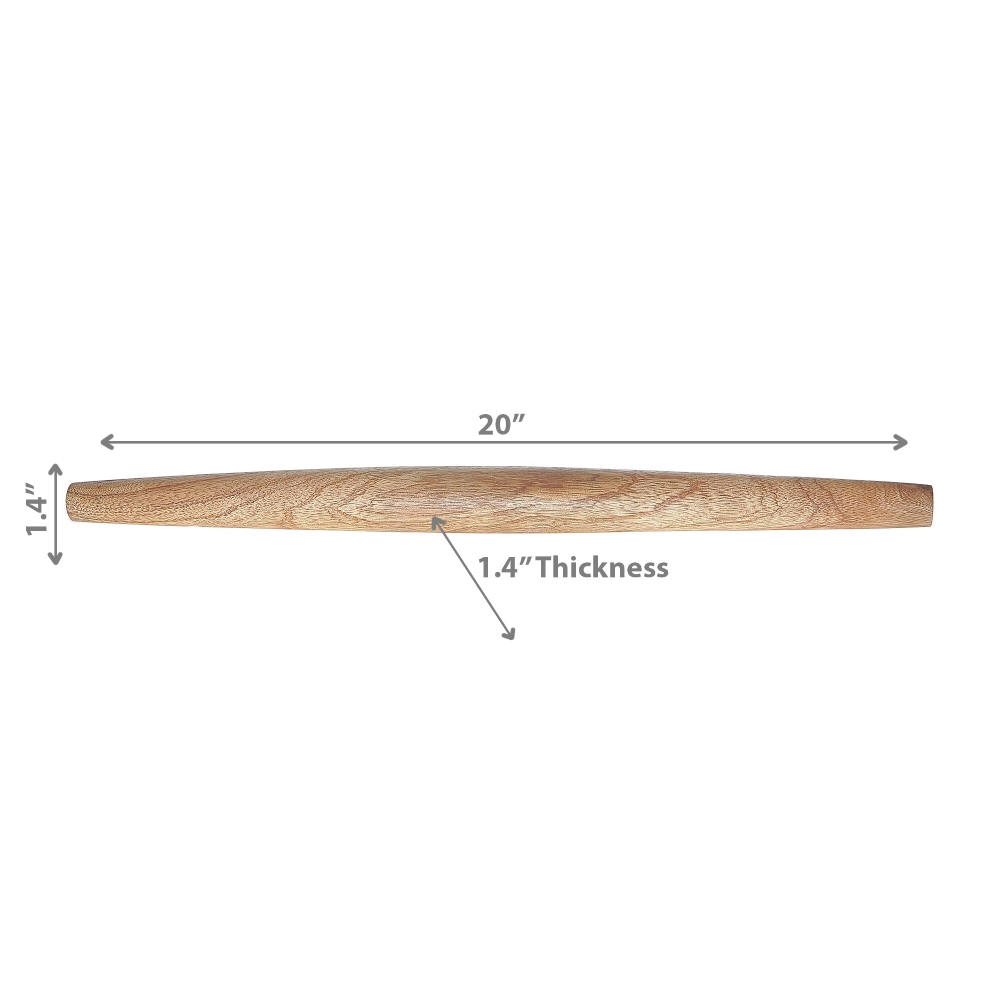 French Rolling Pin Mango Wood
