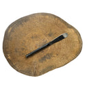 Mango Wood Log Board With Spreader Gun Metal