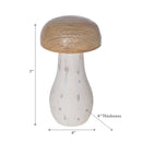 Mango Wood Nartural & White Mushroom