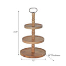 3 Tier Wooden Round Stand