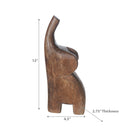 Mango Wood Elephant Decor 12"H Large