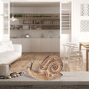 Mango Wood Craved Snail Decor 6"H Large