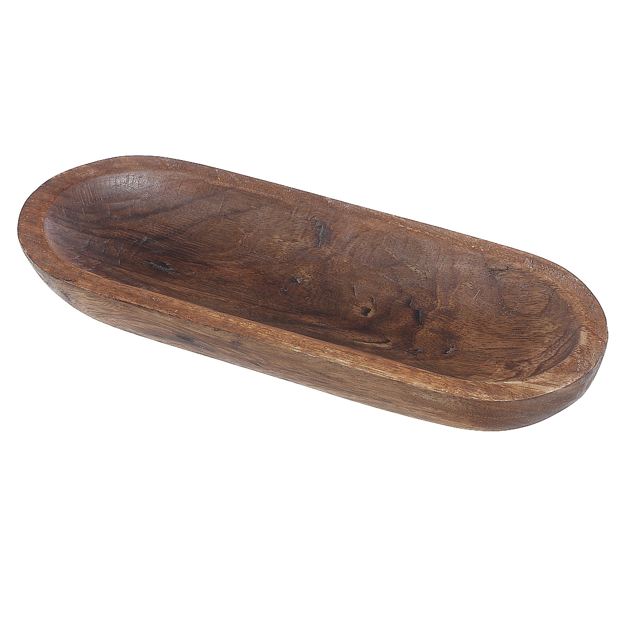 Mango Wooden Oval Dough Tray Small, Small Mango Wood Oval Dough Tray, Kitchen Or Serving Accessory