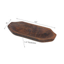 Mango Wooden Oval Edged Dough Tray