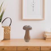 Large Mango Wood Carved Mushroom Decor – Tabletop Accent, Rustic Home Decor