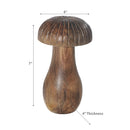 Mango Wooden Craved Decor Mushroom Small