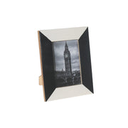 Black And White Inlay Photo Frame, Decorative Photo Display, Modern Home Decor 4x6
