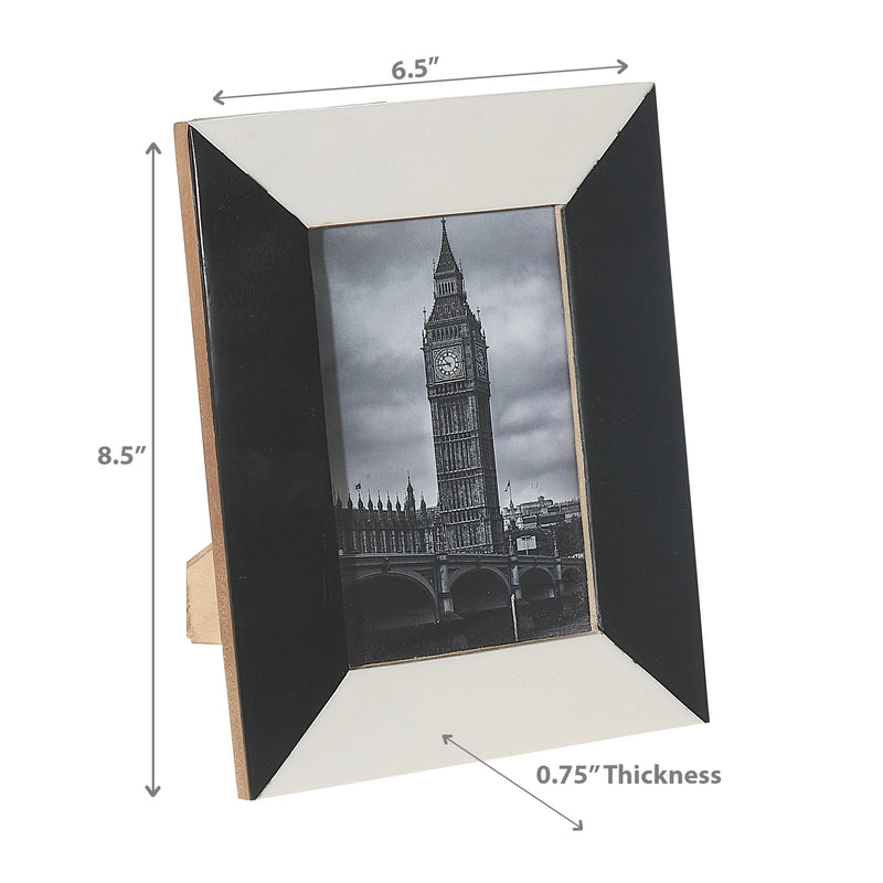 Black & White Inlay Photo Frame