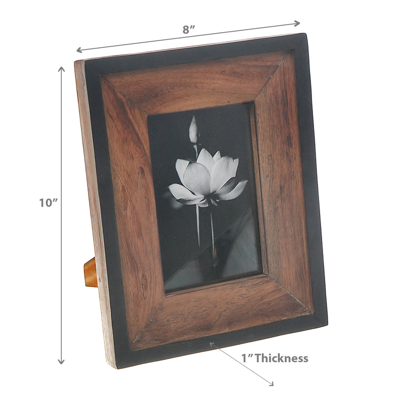 Black & Natural Finish Photo Frame