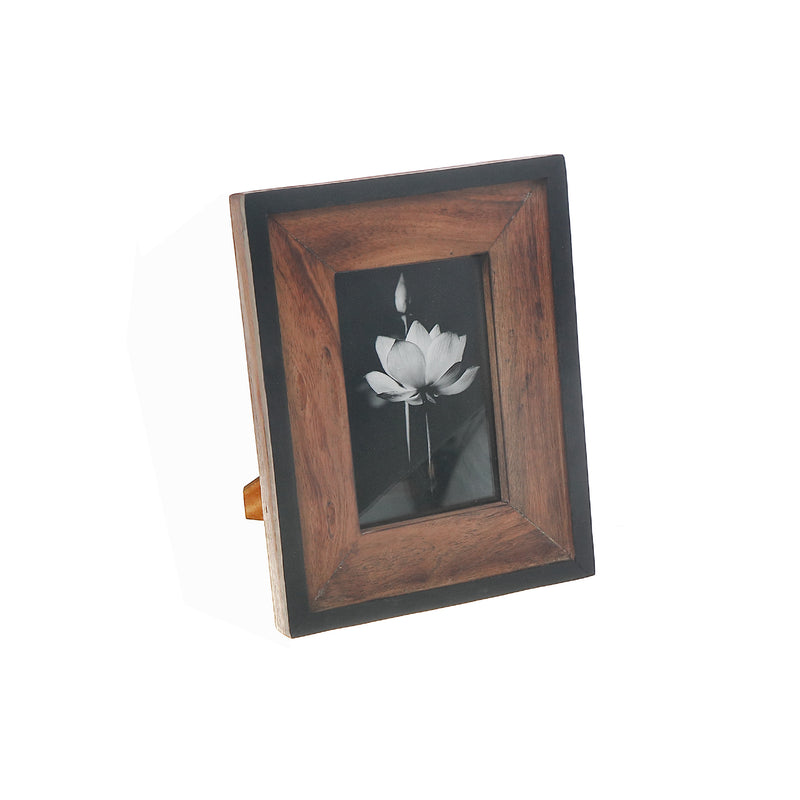 Black & Natural Finish Photo Frame