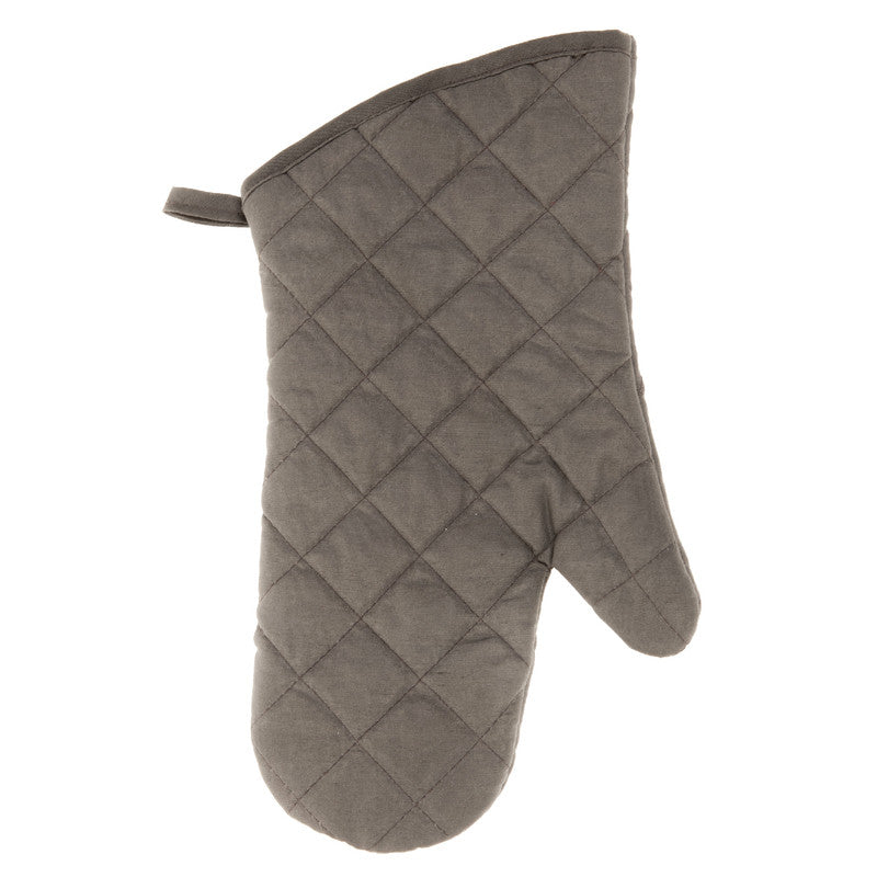 Quilted Oven Mitt (Gray) (7.5" X 13") - Set of 4