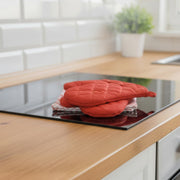 Rust Trellis Print 4-Piece Kitchen Textile Set