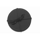 4Pc Round Genuine Leather Coasters