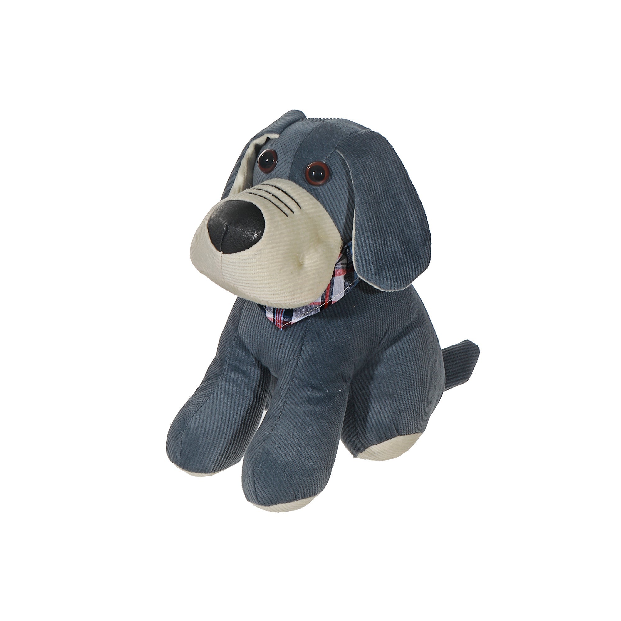 Door Stopper Dog with Scarf, Decorative Winter Animal Door Stop