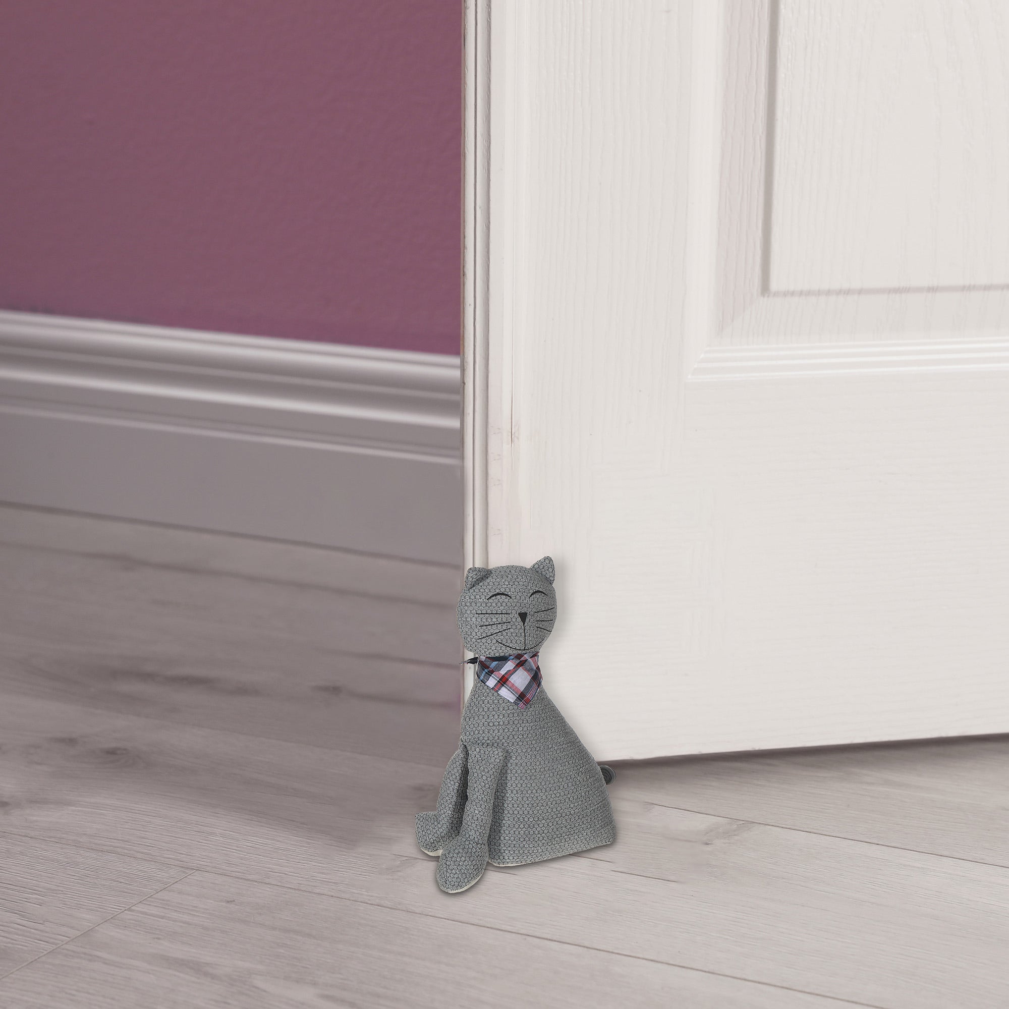 Door Stopper Sitting Cat, Decorative Animal Door Stop, Home Floor Decor