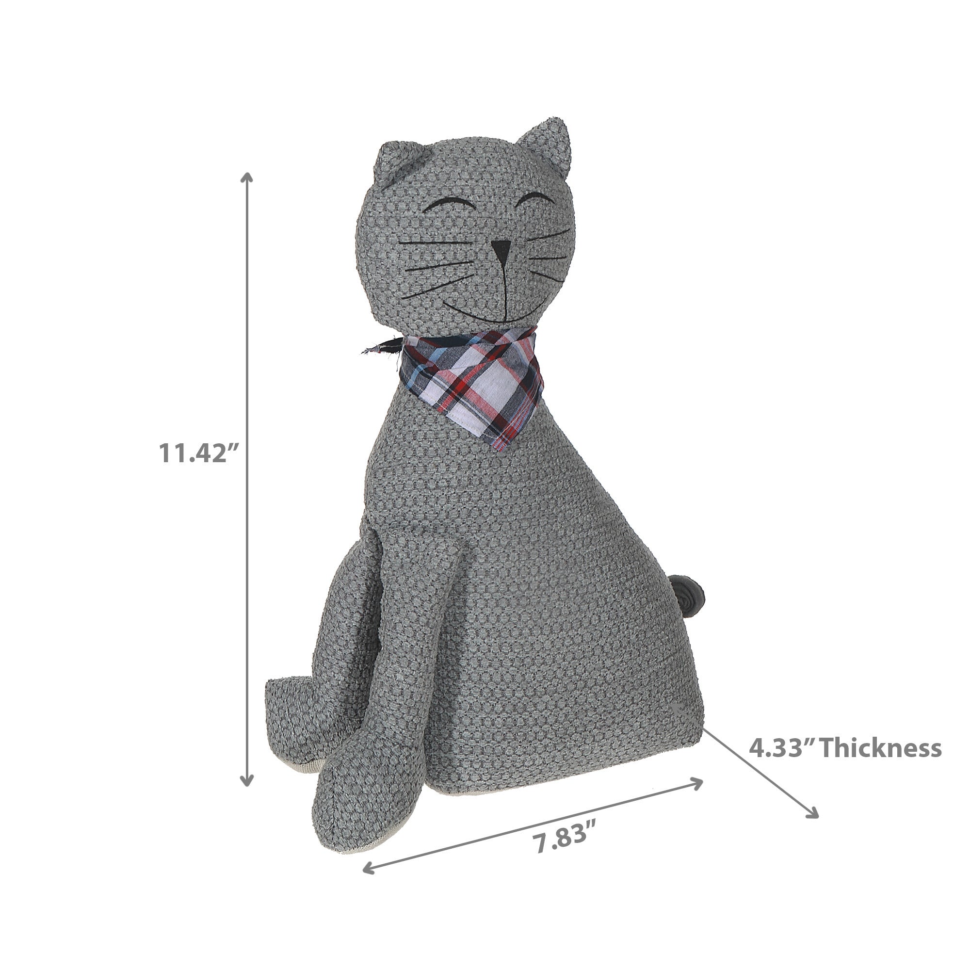 Door Stopper Sitting Cat, Decorative Animal Door Stop, Home Floor Decor