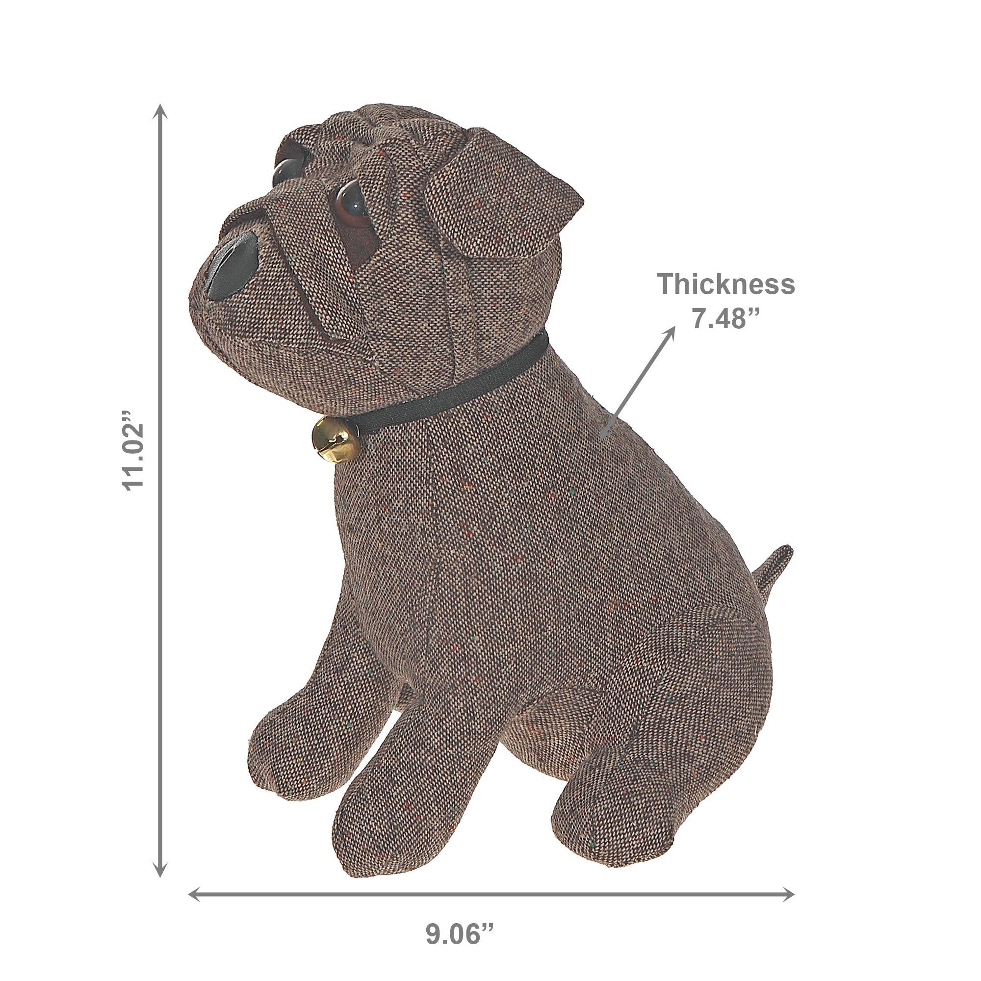 Decorative Bulldog Fabric Door Stopper