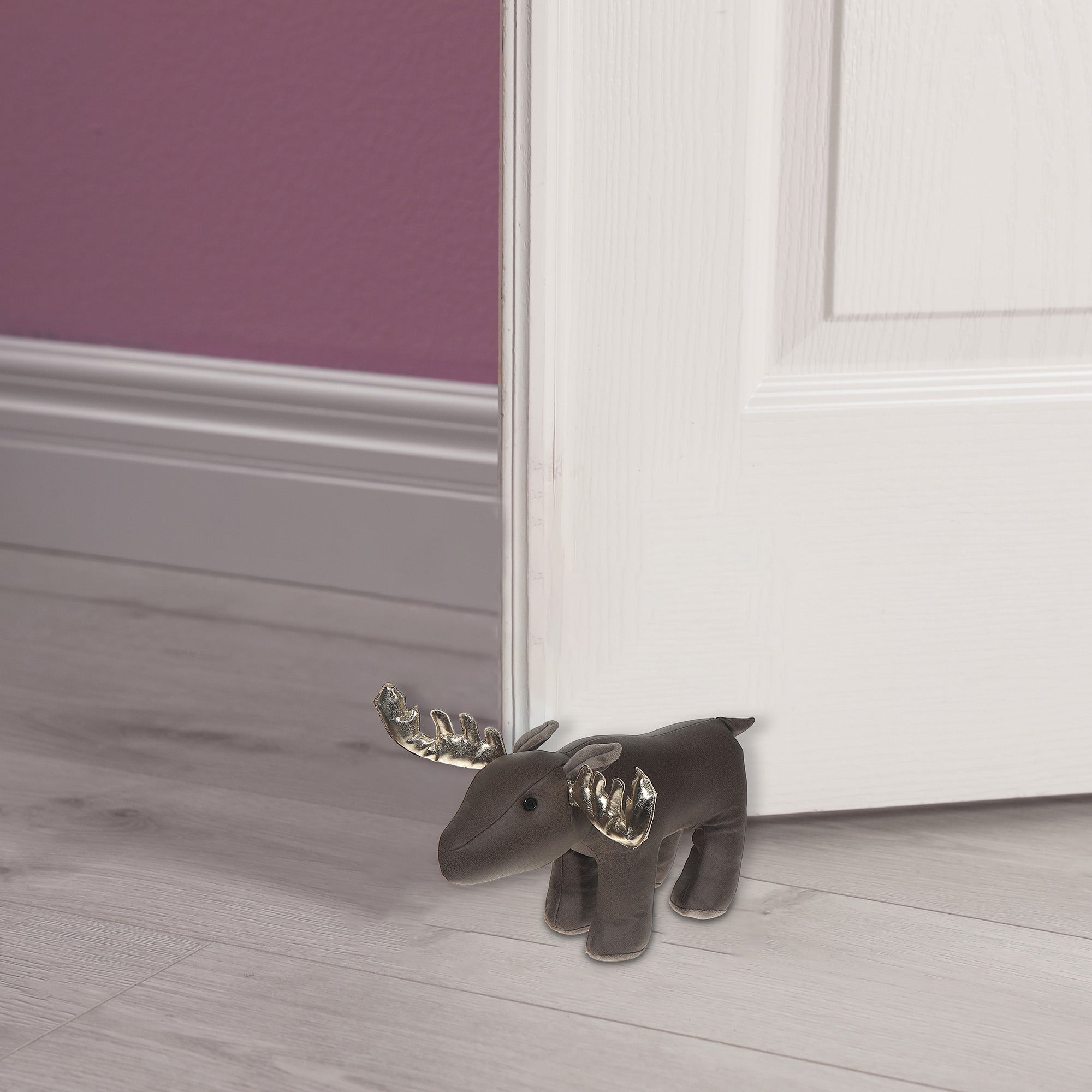 Door Stopper Moose Design, Decorative Animal Door Stop, Home Floor Accessory