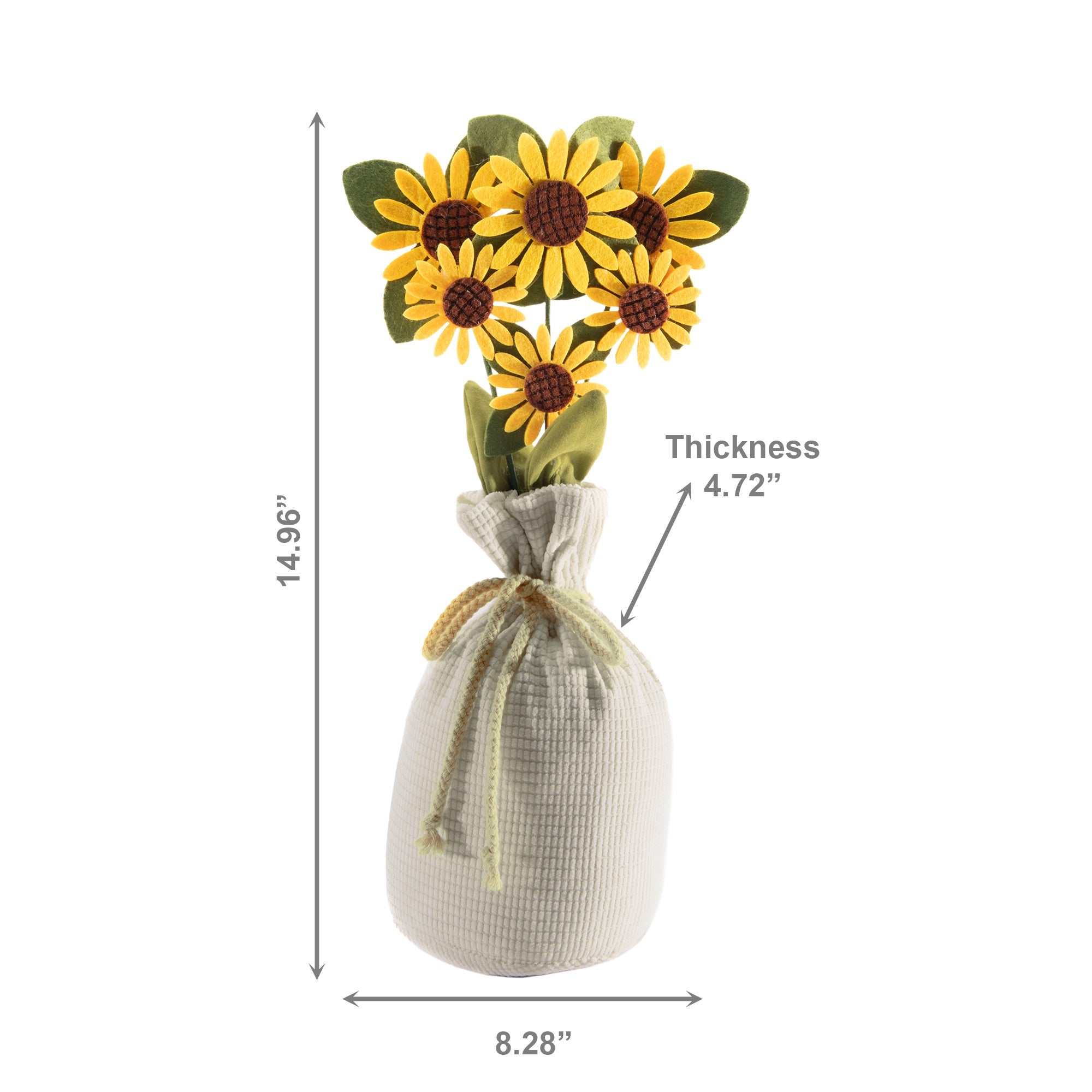 Sunflower Fabric Door Stopper – Cheerful Floral Door Accent