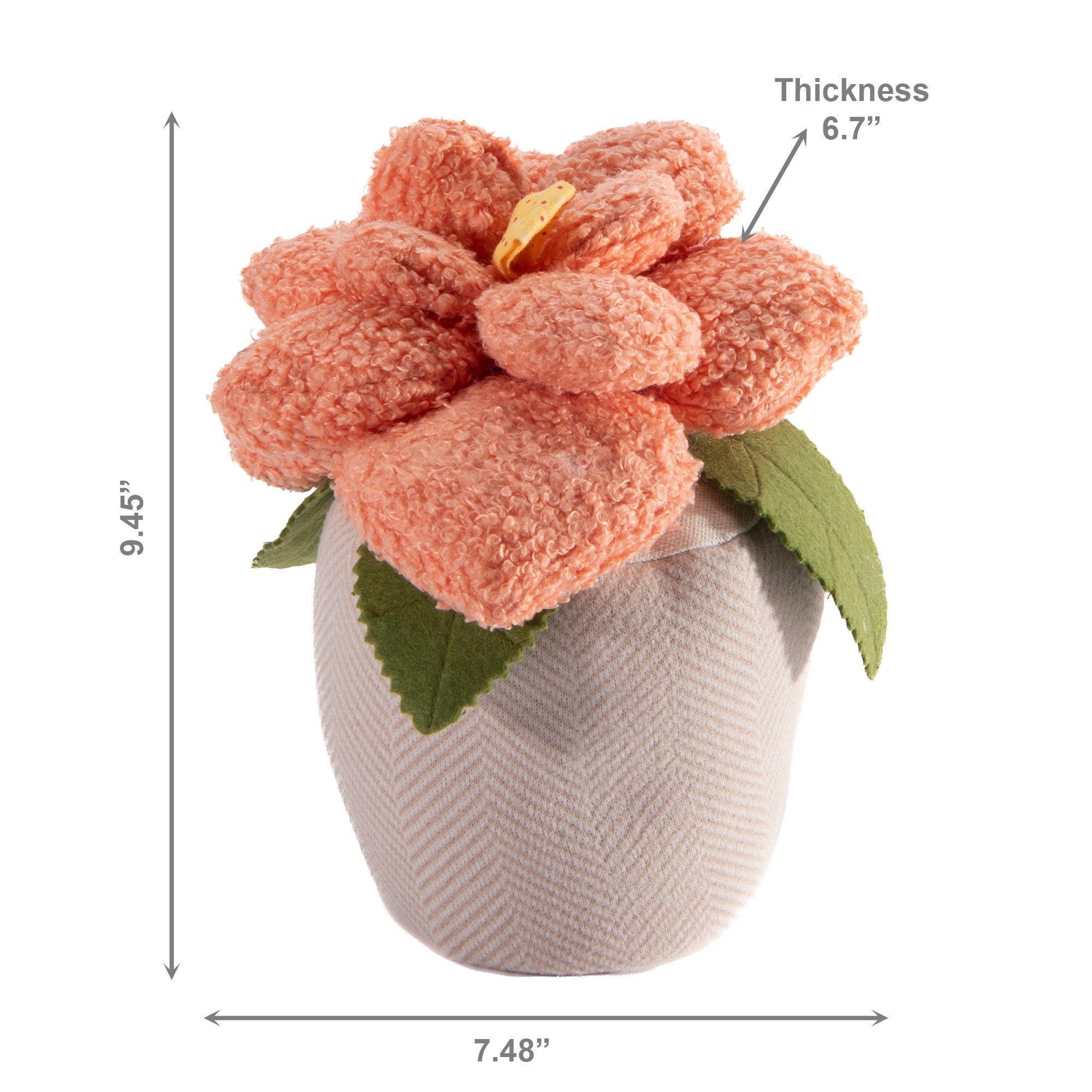 Flower-Shaped Fabric Door Stopper – Soft Decorative Door Weight