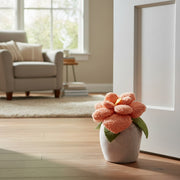 Flower-Shaped Fabric Door Stopper – Soft Decorative Door Weight