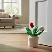 Tulip Fabric Door Stopper – Floral Decorative Door Accent