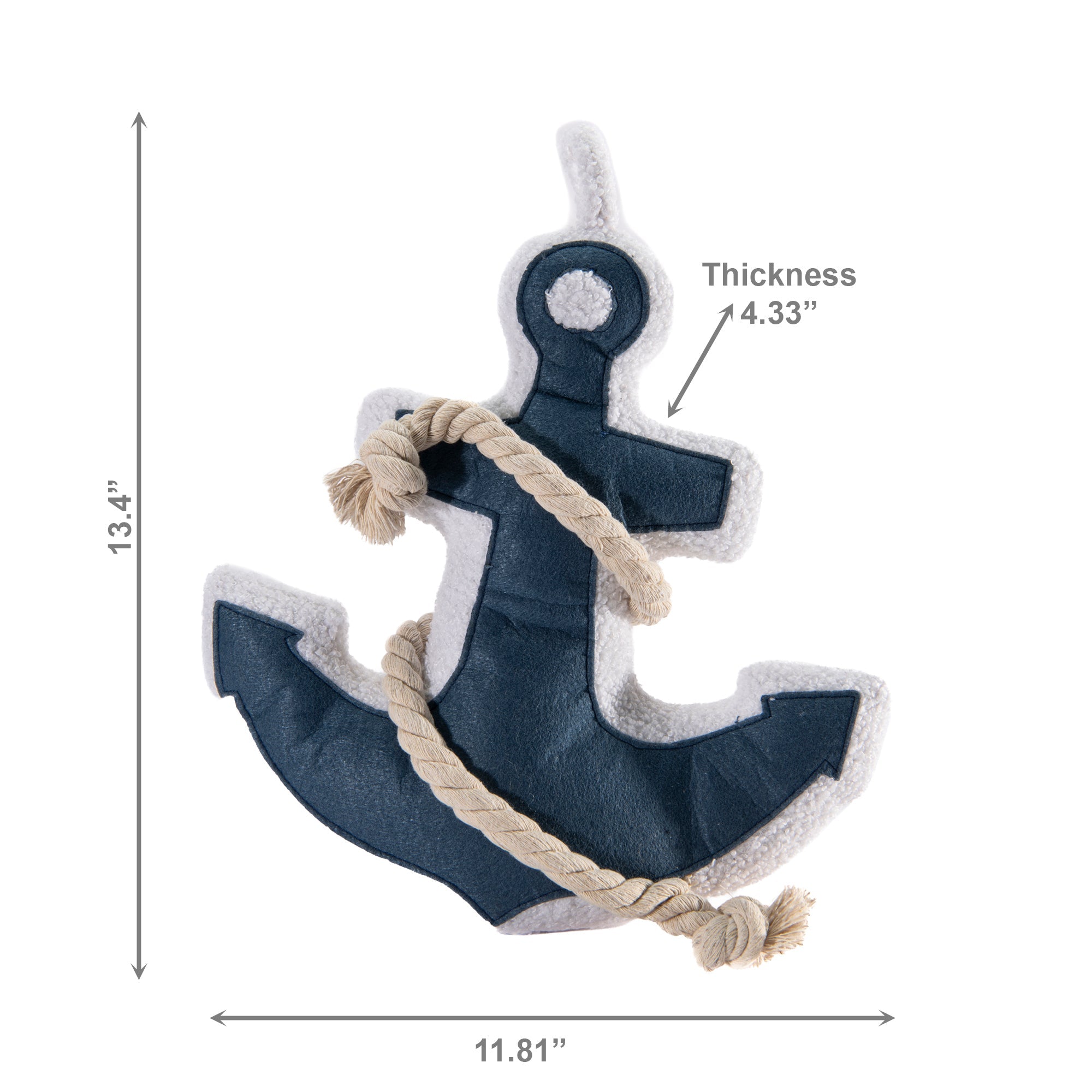 Anchor Fabric Door Stopper – Nautical Decorative Door Weight