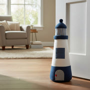 Lighthouse Fabric Door Stopper – Coastal Decorative Door Accent
