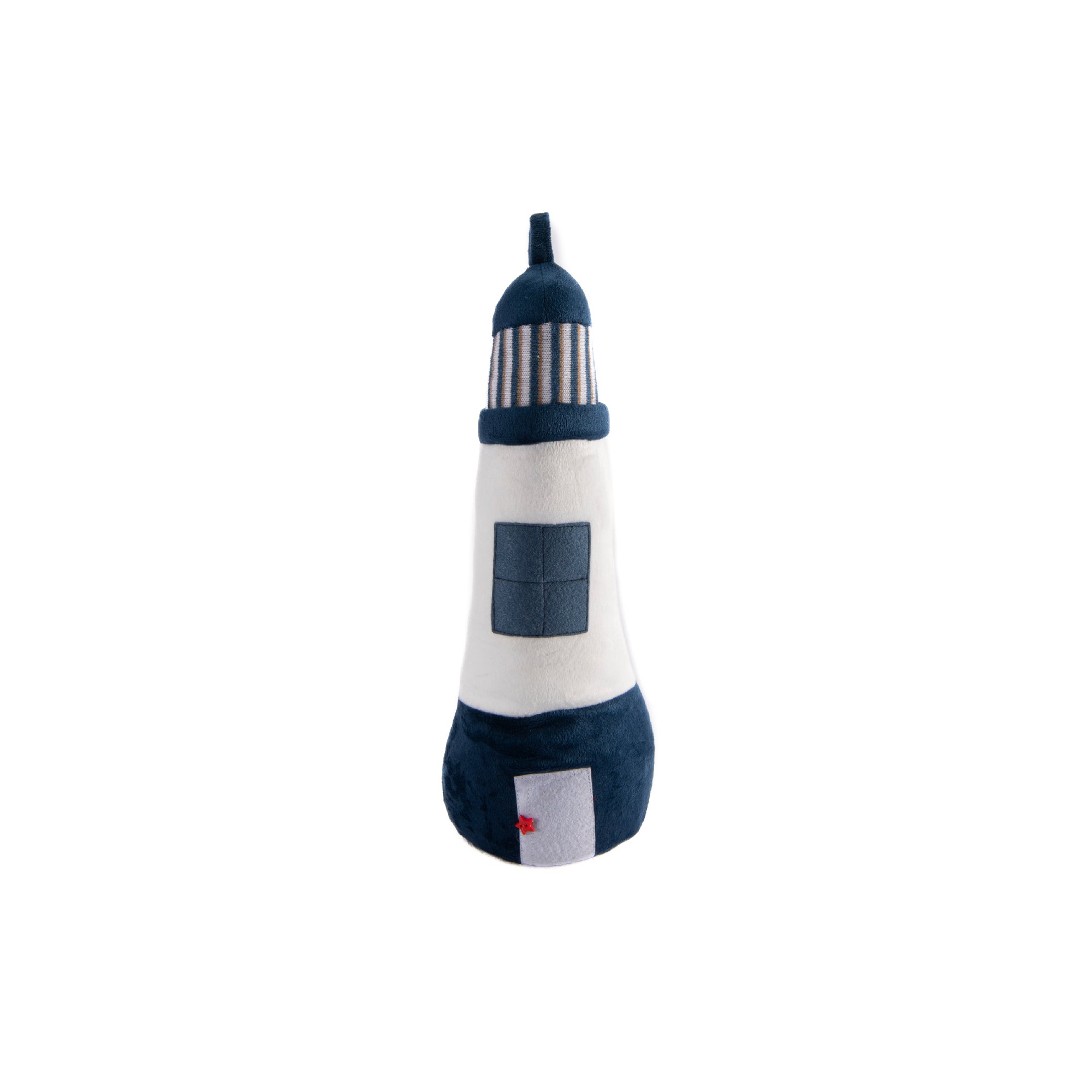 Lighthouse Fabric Door Stopper – Coastal Decorative Door Accent