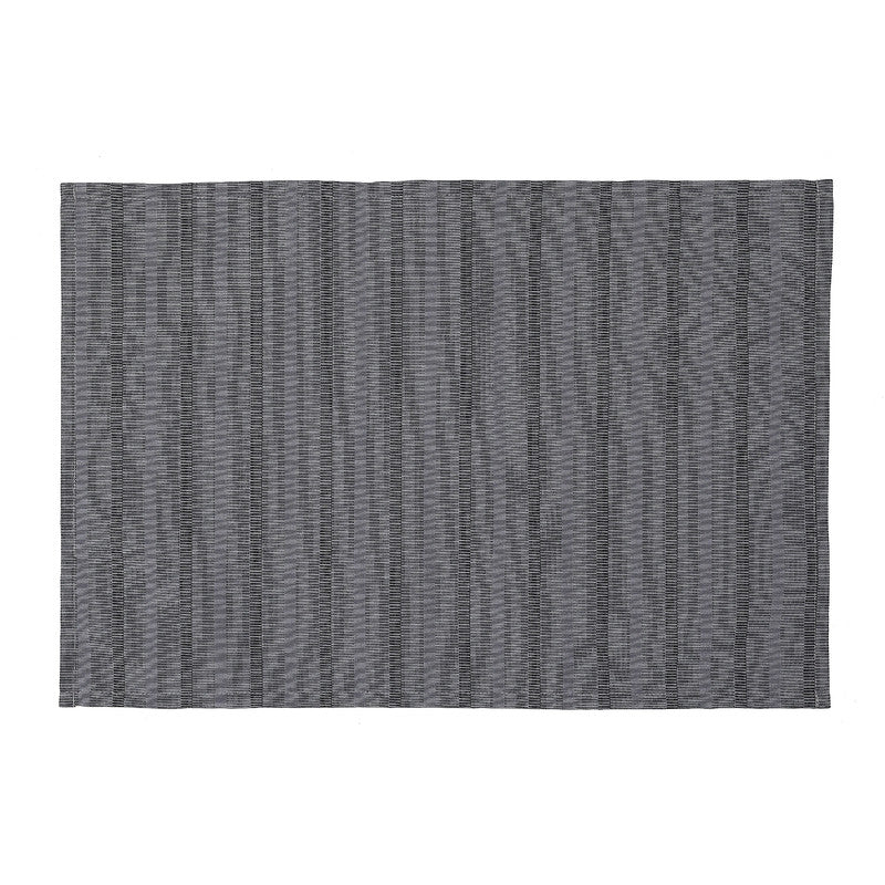 Stripe Outdoor Placemat Gray Set of 12 Dining Mat