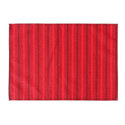 Stripe Outdoor Placemat Red Set of 12 Dining Mat