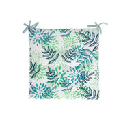 April Outdoor Tufted Chair Pad Leaves 16 X 16 Inch Set Of 2, Outdoor Patio Seat Cushion