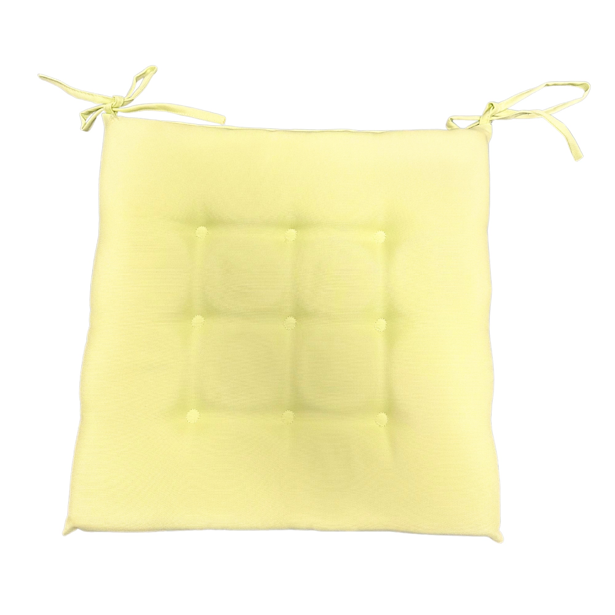 April Outdoor Tufted Chair Pad Poppy 16 x 16 - Set of 2