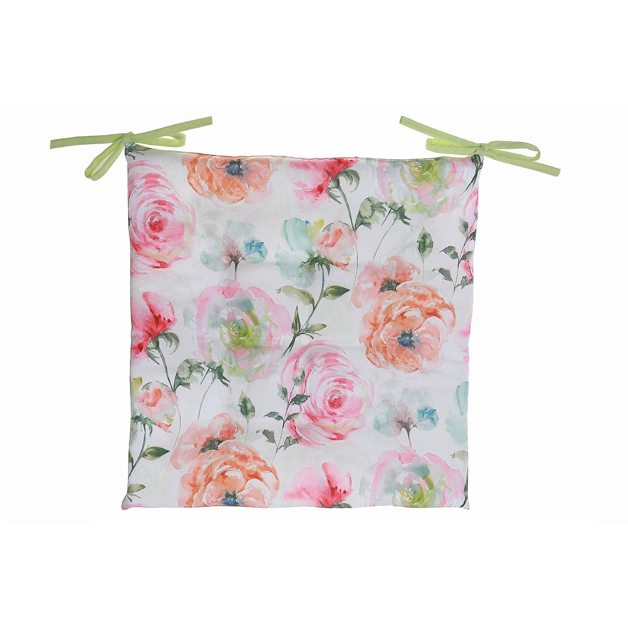 April Outdoor Chair Pad Ranunculus Set Of 2, Comfortable Patio Cushion, Outdoor Seating Decor