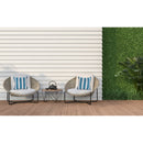 Boston Outdoor Cabana Stripe Waterproof Cushion - Set of 2