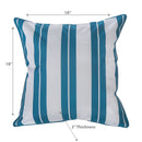 Boston Outdoor Cabana Stripe Waterproof Cushion - Set of 2