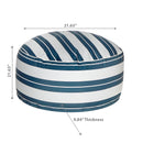 Boston Outdoor Cabana Stripe Inflatable Pouf