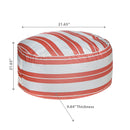 Boston Outdoor Cabana Stripe Inflatable Pouf