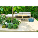 Boston Outdoor Cabana Stripe Inflatable Pouf