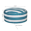 Boston Outdoor Cabana Stripe Inflatable Pouf