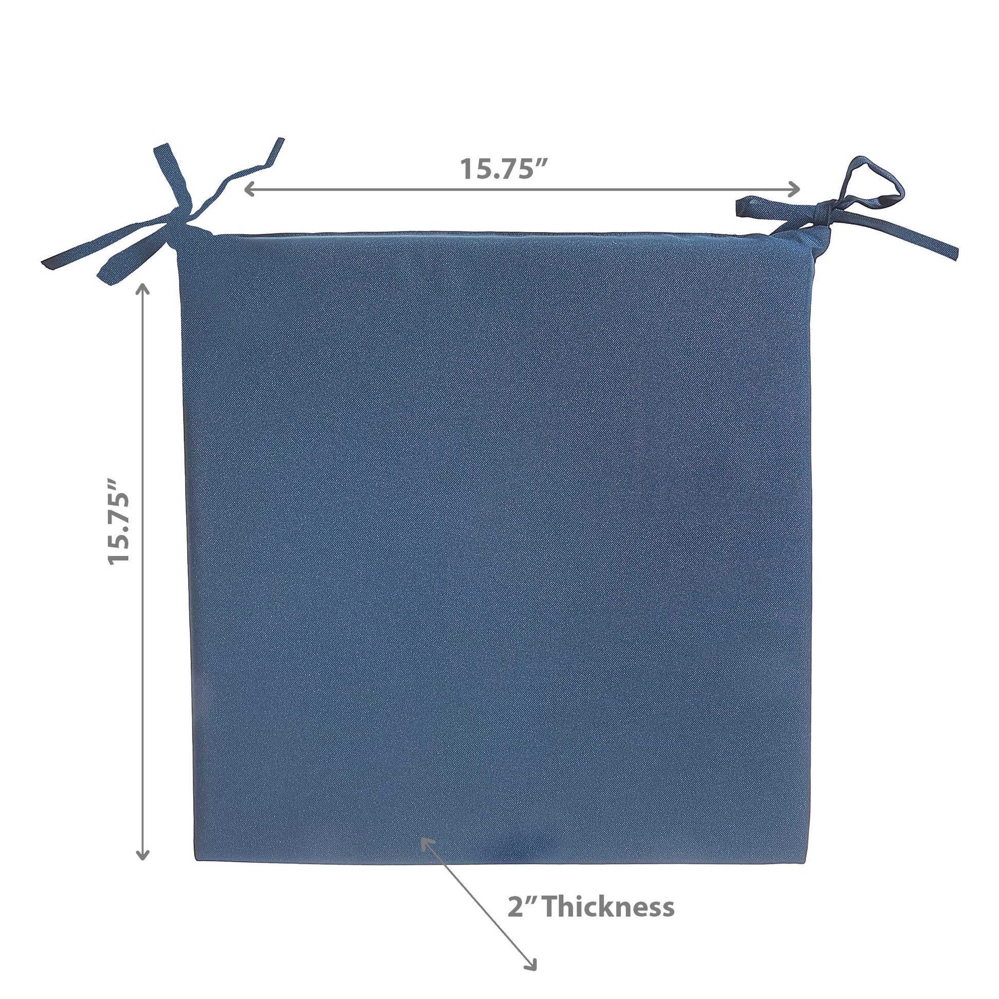 Solid Outdoor Chairpad - Set of 2