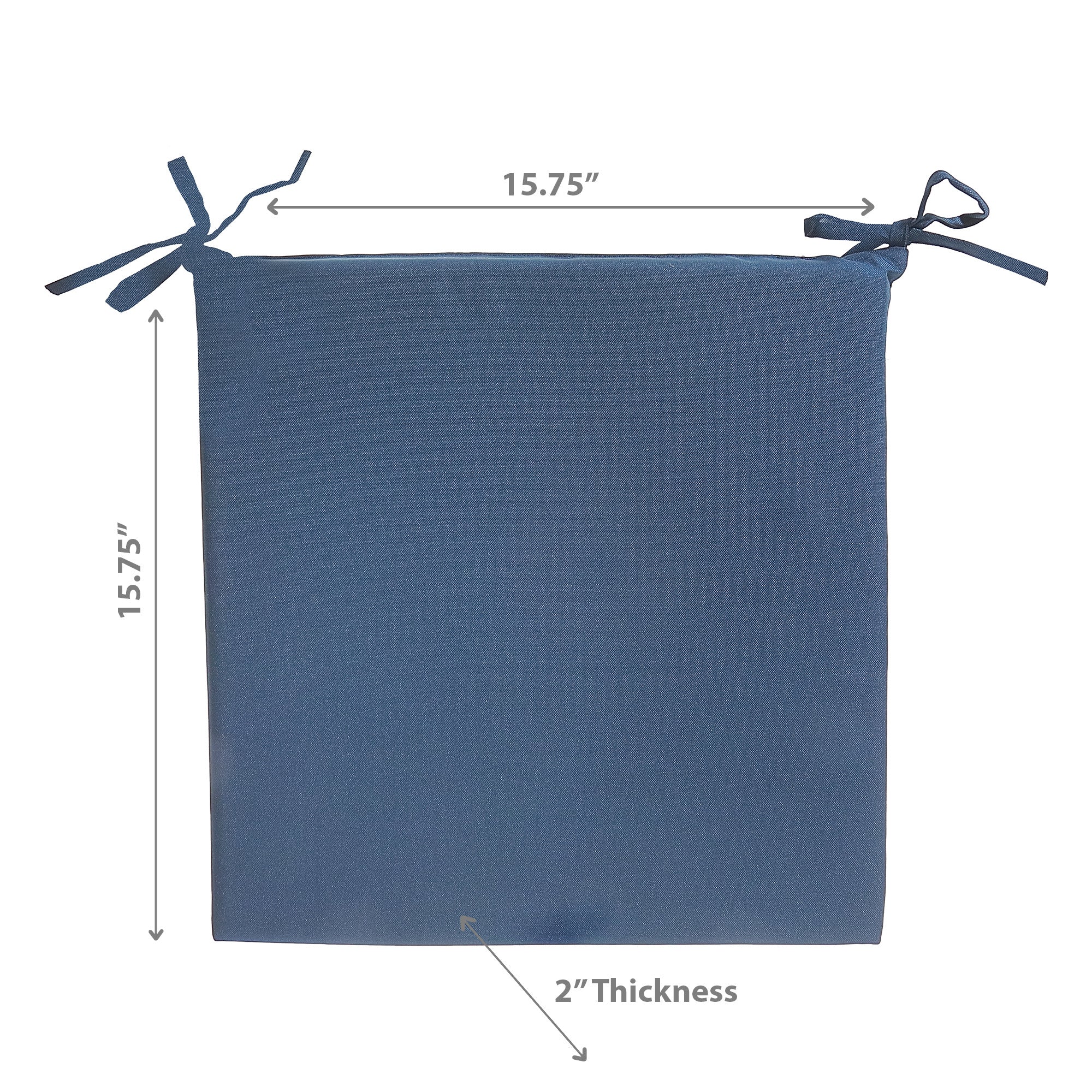 Solid Outdoor Chairpad - Set of 2