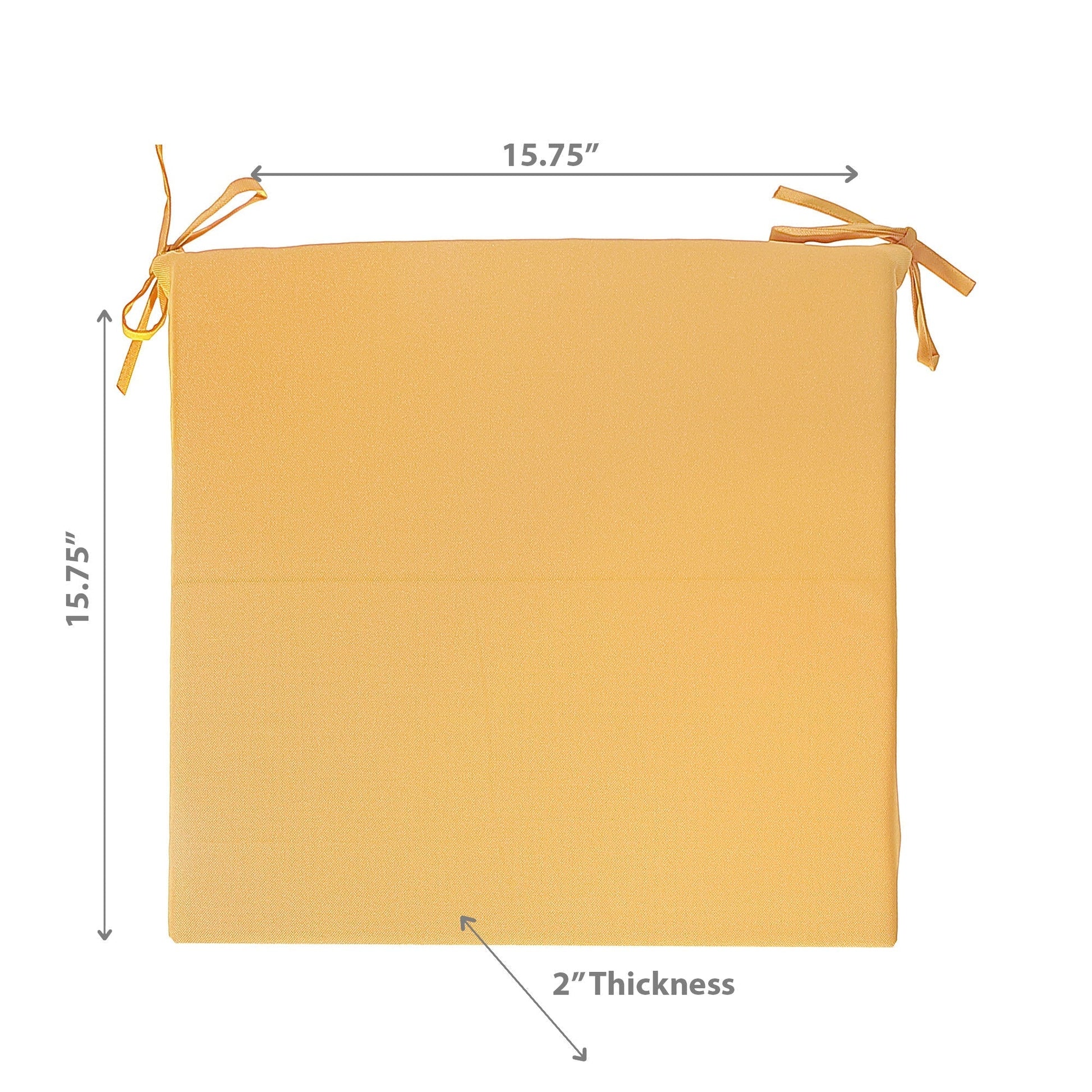 Solid Outdoor Chairpad - Set of 2