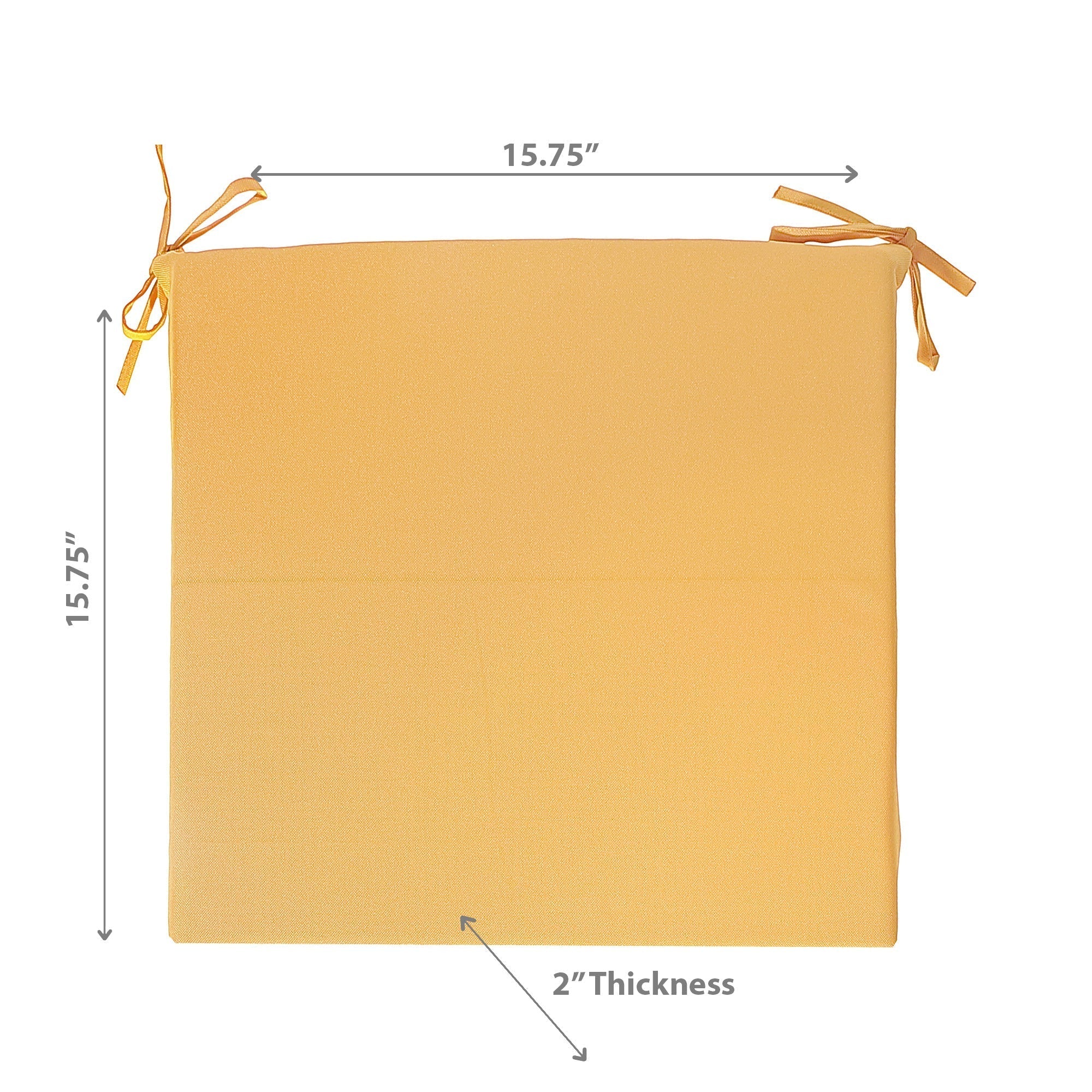 Solid Outdoor Chairpad - Set of 2