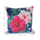 Botanical Print Outdoor Waterproof Cushion Hibiscus - Set of 2